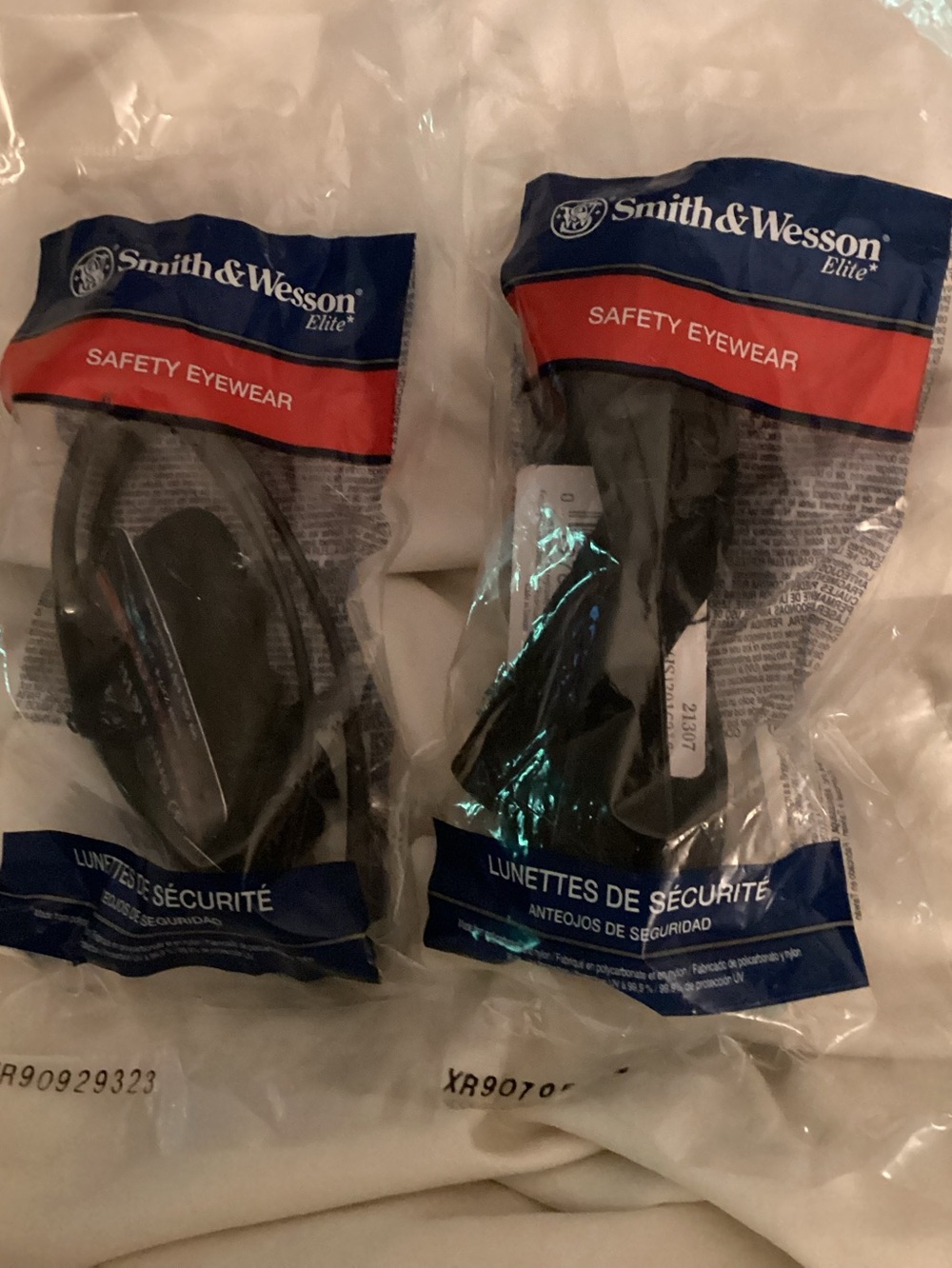 Smith & Wesson Black Safety Eyewear (2-Pack) 1 Clear 1 Mirrored